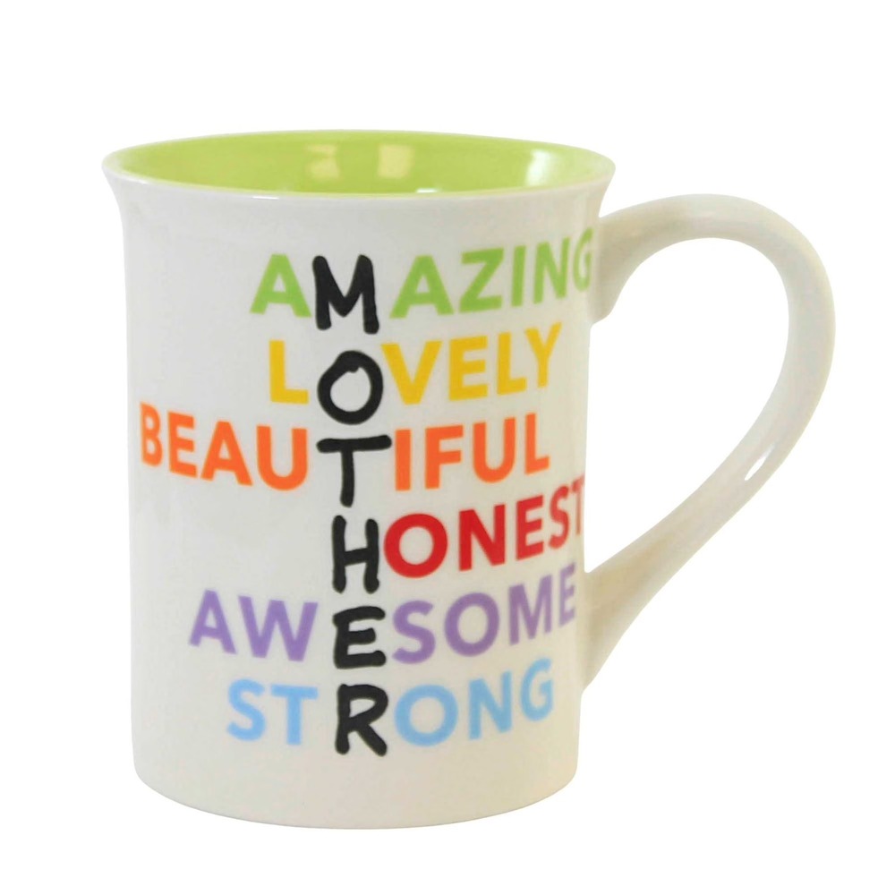 Mothers Day Anagram Engraved Mug Gift 16oz Stoneware Amazing Strong Awesome